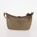 GUCCI GG Supreme GG Canvas Web Sherry Line Tote Bag PVC 2 Set Beige Auth bs35109-12