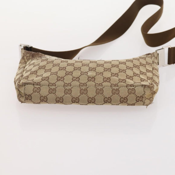 GUCCI GG Supreme GG Canvas Web Sherry Line Tote Bag PVC 2 Set Beige Auth bs35109