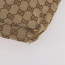GUCCI GG Supreme GG Canvas Web Sherry Line Tote Bag PVC 2 Set Beige Auth bs35109-17