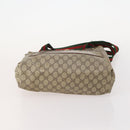 GUCCI GG Supreme GG Canvas Web Sherry Line Tote Bag PVC 2 Set Beige Auth bs35109-8