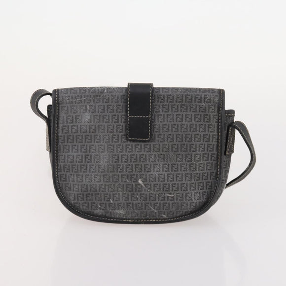 FENDI Zucchino Canvas Zucca Canvas Pecan Canvas Bag PVC 3 Set Auth bs35110
