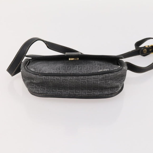 FENDI Zucchino Canvas Zucca Canvas Pecan Canvas Bag PVC 3 Set Auth bs35110