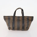 FENDI Zucchino Canvas Zucca Canvas Pecan Canvas Bag PVC 3 Set Auth bs35110-3