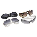 GUCCI Sonnenbrillen Kunststoff 4er Set Schwarz Weiß Braun Original bs35111-1