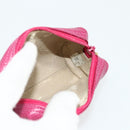 CHANEL Pouch Caviar Skin Pink Gold CC Auth bs35113-14