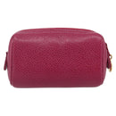 CHANEL Pouch Caviar Skin Pink Gold CC Auth bs35113-3