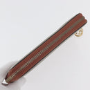 GUCCI GG Supreme Long Wallet PVC 2 Set Beige Navy Auth bs35114-5