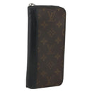 LOUIS VUITTON Monogram Macassar Zippy Wallet Vertical M60109 LV Auth bs35115-1