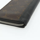 LOUIS VUITTON Monogram Macassar Zippy Wallet Vertical M60109 LV Auth bs35115-16