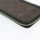 LOUIS VUITTON Monogram Macassar Zippy Wallet Vertical M60109 LV Auth bs35115-17