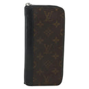 LOUIS VUITTON Monogram Macassar Zippy Wallet Vertical M60109 LV Auth bs35115-13