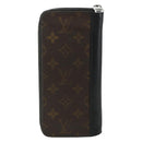 LOUIS VUITTON Monogram Macassar Zippy Wallet Vertical M60109 LV Auth bs35115-2