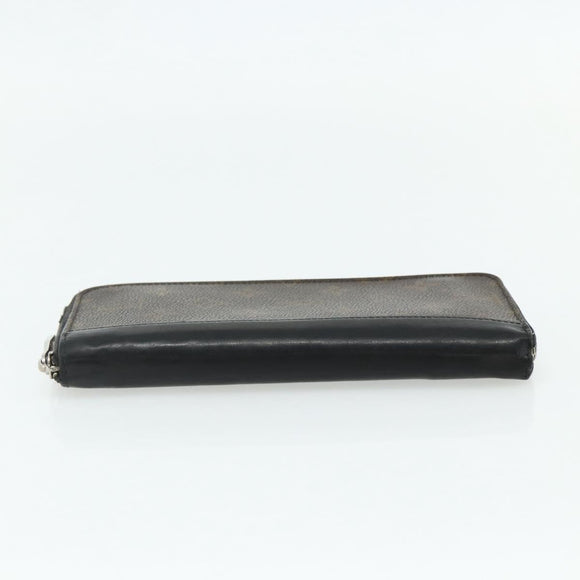LOUIS VUITTON Monogram Macassar Zippy Wallet Vertical M60109 LV Auth bs35115