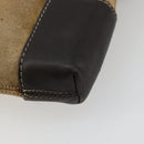 LOEWE Anagram Shoulder Bag Suede Beige Gold Auth bs35117-16
