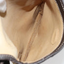 LOEWE Anagram Shoulder Bag Suede Beige Gold Auth bs35117-11