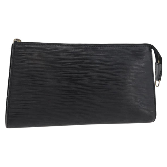 LOUIS VUITTON Epi Pochette Accessoires Pouch Black M52982 LV Auth bs35118
