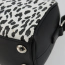SAINT LAURENT Duffle Toy Handtasche Leder 2-Wege Schwarz Silber Original bs35119-16