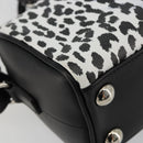 SAINT LAURENT Duffle Toy Handtasche Leder 2-Wege Schwarz Silber Original bs35119-17