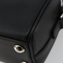 SAINT LAURENT Duffle Toy Handtasche Leder 2-Wege Schwarz Silber Original bs35119-18