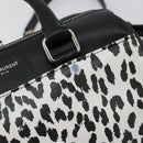 SAINT LAURENT Duffle Toy Handtasche Leder 2-Wege Schwarz Silber Original bs35119-9