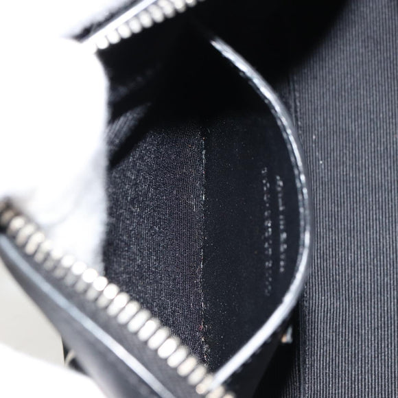 SAINT LAURENT Duffle Toy Handtasche Leder 2-Wege Schwarz Silber Original bs35119