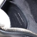 SAINT LAURENT Duffle Toy Handtasche Leder 2-Wege Schwarz Silber Original bs35119-12