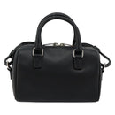 SAINT LAURENT Duffle Toy Handtasche Leder 2-Wege Schwarz Silber Original bs35119-2