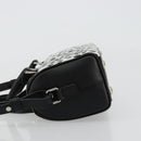 SAINT LAURENT Duffle Toy Handtasche Leder 2-Wege Schwarz Silber Original bs35119-4