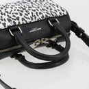SAINT LAURENT Duffle Toy Handtasche Leder 2-Wege Schwarz Silber Original bs35119-7