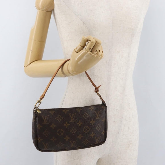 LOUIS VUITTON Monogram Pochette Accessoires Pouch M51980 LV Auth bs35121
