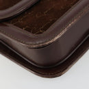 GIVENCHY Shoulder Bag Suede Brown Gold Auth bs35122-14