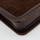 GIVENCHY Shoulder Bag Suede Brown Gold Auth bs35122-16