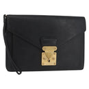 LOUIS VUITTON Epi Serie Dragonne Clutch Bag Black Noir M52612 LV Auth bs35123-1