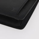 LOUIS VUITTON Epi Serie Dragonne Clutch Bag Black Noir M52612 LV Auth bs35123-14
