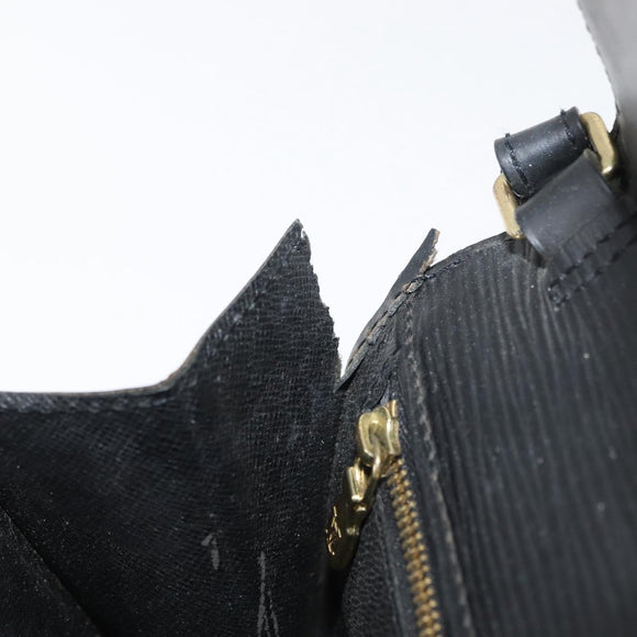 LOUIS VUITTON Epi Serie Dragonne Clutch Bag Black Noir M52612 LV Auth bs35123