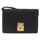 LOUIS VUITTON Epi Serie Dragonne Clutch Bag Black Noir M52612 LV Auth bs35123-13