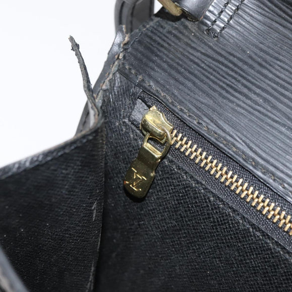 LOUIS VUITTON Epi Serie Dragonne Clutch Bag Black Noir M52612 LV Auth bs35123