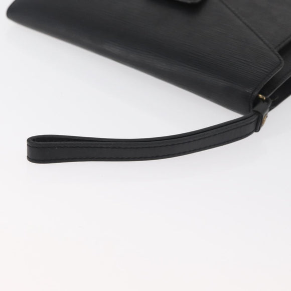 LOUIS VUITTON Epi Serie Dragonne Clutch Bag Black Noir M52612 LV Auth bs35123