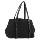 BOTTEGA VENETA Shopper Tas Canvas Zwart 256763 Auth bs35124-1