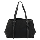 BOTTEGA VENETA Shopper Tas Canvas Zwart 256763 Auth bs35124-2