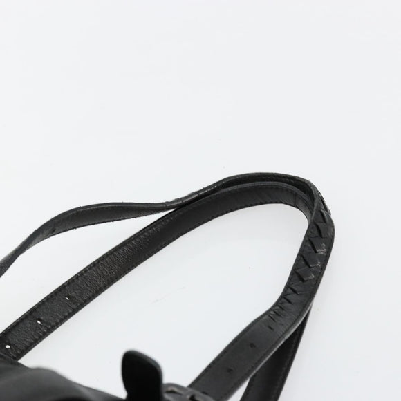 BOTTEGA VENETA Shopper Tas Canvas Zwart 256763 Auth bs35124
