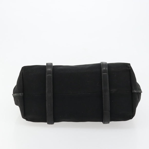 BOTTEGA VENETA Shopper Tas Canvas Zwart 256763 Auth bs35124