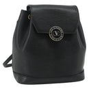 VALENTINO Rugzak Leer Zwart Goud Auth bs35125-1