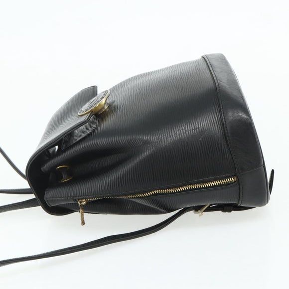 VALENTINO Rugzak Leer Zwart Goud Auth bs35125