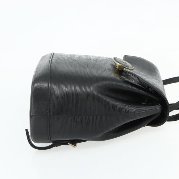 VALENTINO Rugzak Leer Zwart Goud Auth bs35125