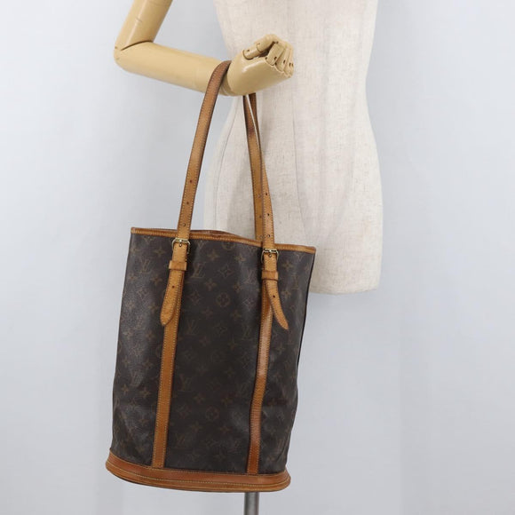 LOUIS VUITTON Monogram Bucket GM Shoulder Bag M42236 LV Auth bs35133