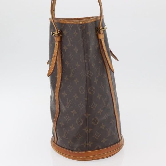 LOUIS VUITTON Monogram Bucket GM Shoulder Bag M42236 LV Auth bs35133