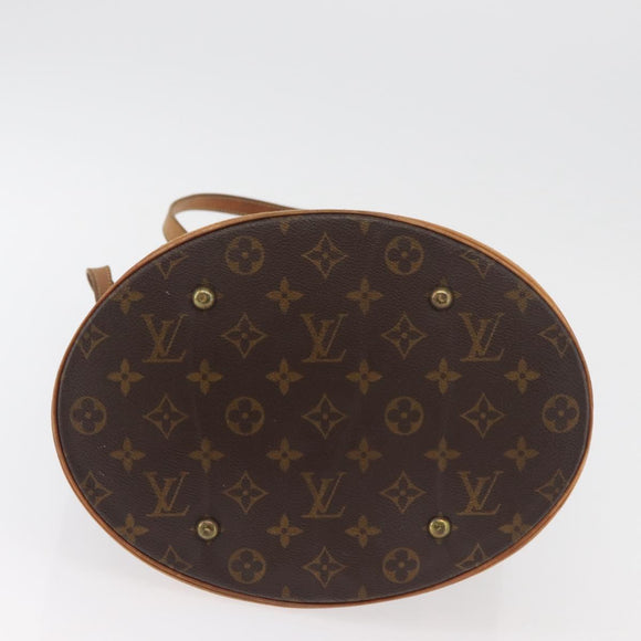 LOUIS VUITTON Monogram Bucket GM Shoulder Bag M42236 LV Auth bs35133