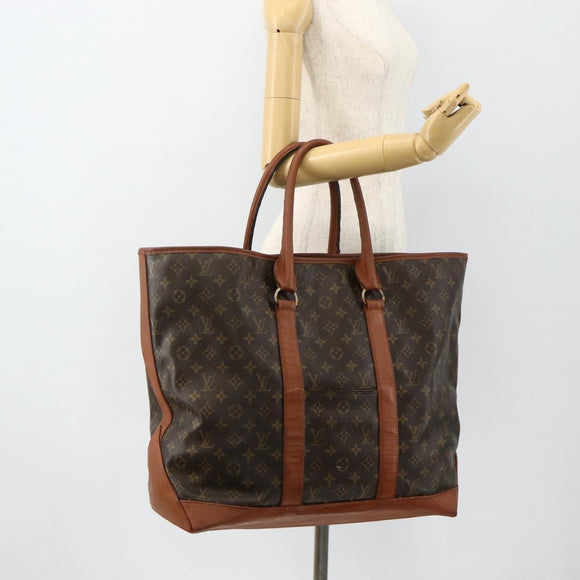 LOUIS VUITTON Monogram Sac Weekend GM Tote Bag M42420 LV Auth bs35134