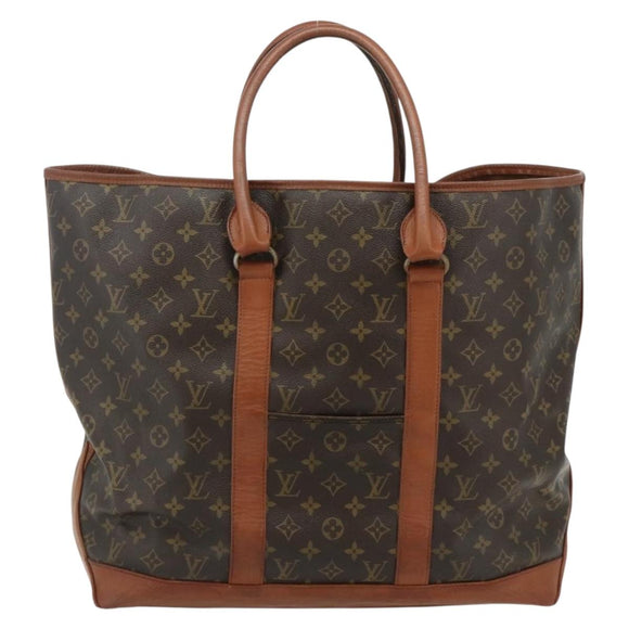 LOUIS VUITTON Monogram Sac Weekend GM Tote Bag M42420 LV Auth bs35134